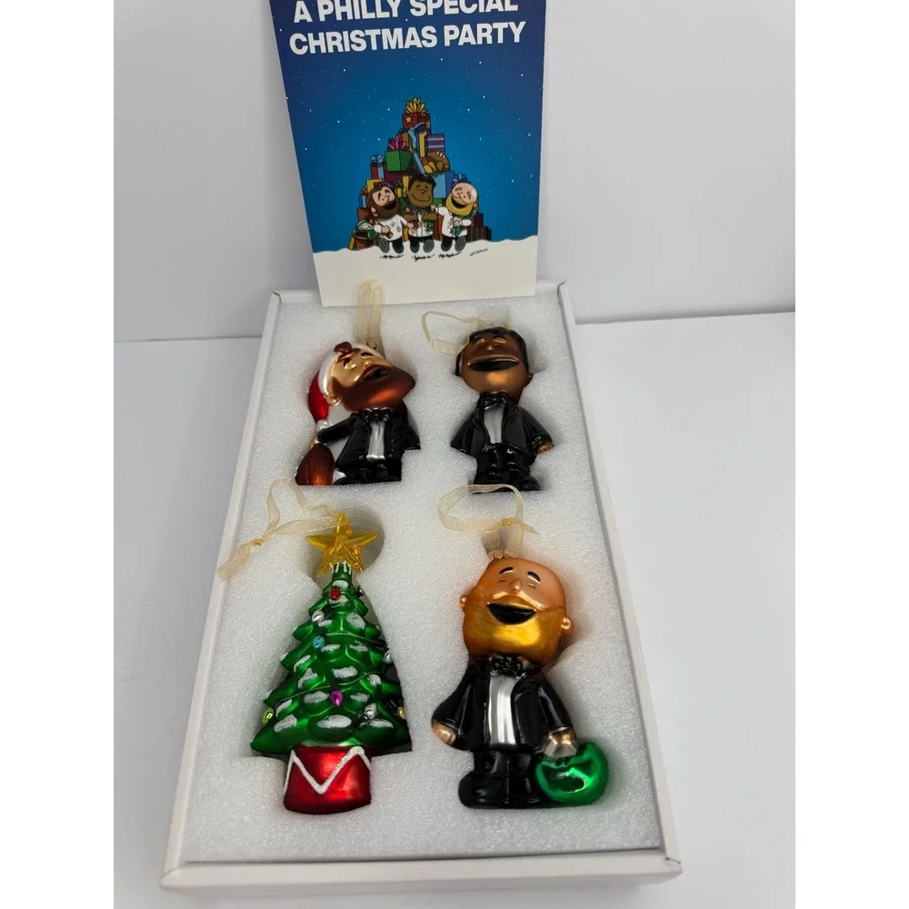 A Philly Special Christmas 2024 Ornaments Jason Kelce Mailata Johnson Eagles NIB